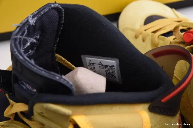 Reps LUCY YELLOW X JORDAN SCOTT AIR 6 CN1084-300 TRAVIS 0511